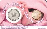 Nederland 1 Cent Baby Meisje Coincard 2019 Mijn eerste centje -
