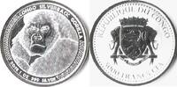 Congo Dem Rep Congo 2018 5000 Francs Silverback Gorilla Zilver -
