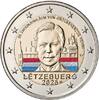 Speciale 2 euromunten 2 Euro Luxemburg 2025 '25 Jr. Groothertog Henri' gekleurd met muntteken -