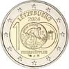 Speciale 2 euromunten 2 Euro Luxemburg 2024 '100 jr. 1 Frank-Gieterij arbeider' -