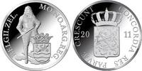 Nederland 2011 Zilveren Dukaat Zeeland incl doosje & cert. -