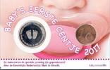Nederland 1 Cent Baby Meisje Coincard 2017 Mijn eerste centje -