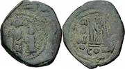 Byzanz Follis Byzanz Heraclius Follis Konstantinopel 615/6 Heraclius Constantin Kreuz Sear 805 -