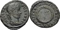 Römisches Kaiserreich Follis Crispus Follis Siscia 320-321 CAESARVM NOSTRORVM / VOT X Kranz RIC 165 / R3 -