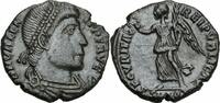 Römisches Kaiserreich Centenionalis Valens Bronze Aquileia 367-375 SECVRITAS REI PVBLICAE Victoria RIC 12 (b) xvi b) -