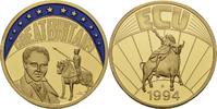 Deutschland Medaille EUROPE ECU SERIES GREAT BRITAIN GILDED PROOF LIKE GILT MEDAL 1994 #ME282 -