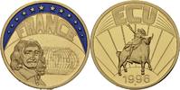 Deutschland Medaille EUROPE ECU SERIES FRANCE GILDED PROOF LIKE GILT MEDAL 1996 #ME293 -
