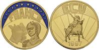 Deutschland Medaille EUROPE ECU SERIES FRANCE GILDED PROOF LIKE GILT MEDAL 1997 #ME294 -