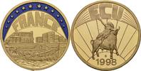 Deutschland Medaille EUROPE ECU SERIES FRANCE GILDED PROOF LIKE GILT MEDAL 1998 #ME298 -