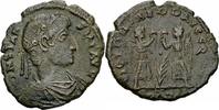 Römisches Kaiserreich Follis Constans Follis Aquileia 347/8 VICTORIAE DD AVGGQ NN Victoria Palmzweig RIC 92 R -