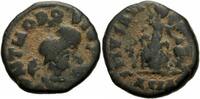 Römisches Kaiserreich Aes IV Theodosius I Nummus Alexandria 388-392 SALVS REI PVBLICAE Fehlprägung RIC 20 b 1 -