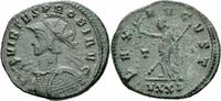 Römisches Kaiserreich Antoninian Probus Antoninian Ticinum 281 PAX AVGVST Zepter Helm Speer Schild RIC 517 var. -